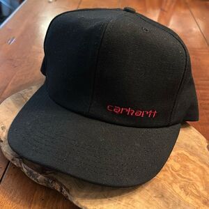NEW Carhartt Black Snap Cap Hat